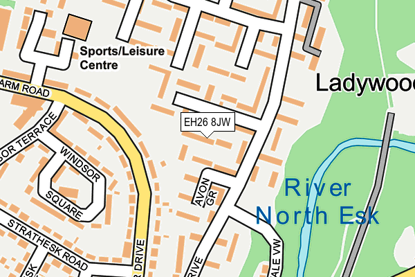 EH26 8JW map - OS OpenMap – Local (Ordnance Survey) EH26 8JW map - OS OpenMap – Local (Ordnance Survey)