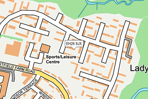 EH26 8JX map - OS OpenMap – Local (Ordnance Survey) EH26 8JX map - OS OpenMap – Local (Ordnance Survey)