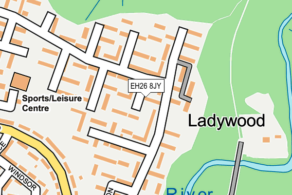 EH26 8JY map - OS OpenMap – Local (Ordnance Survey) EH26 8JY map - OS OpenMap – Local (Ordnance Survey)