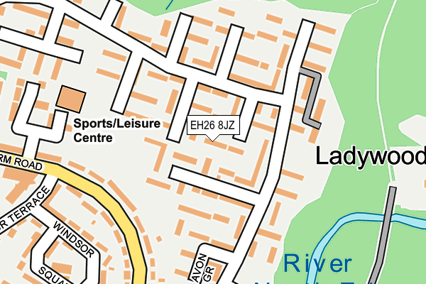 EH26 8JZ map - OS OpenMap – Local (Ordnance Survey) EH26 8JZ map - OS OpenMap – Local (Ordnance Survey)