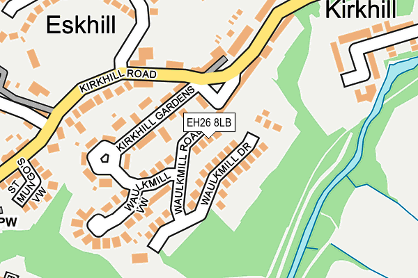 EH26 8LB map - OS OpenMap – Local (Ordnance Survey) EH26 8LB map - OS OpenMap – Local (Ordnance Survey)