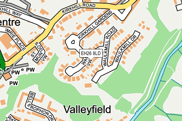 EH26 8LD map - OS OpenMap – Local (Ordnance Survey) EH26 8LD map - OS OpenMap – Local (Ordnance Survey)