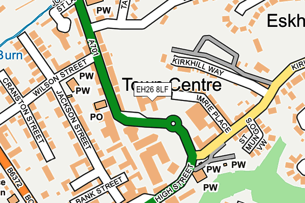 EH26 8LF map - OS OpenMap – Local (Ordnance Survey)