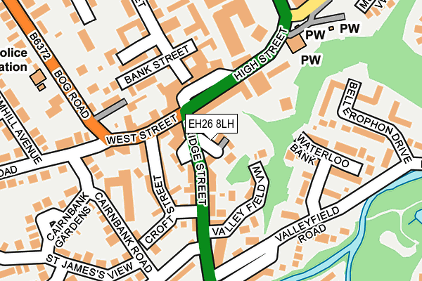 EH26 8LH map - OS OpenMap – Local (Ordnance Survey) EH26 8LH map - OS OpenMap – Local (Ordnance Survey)