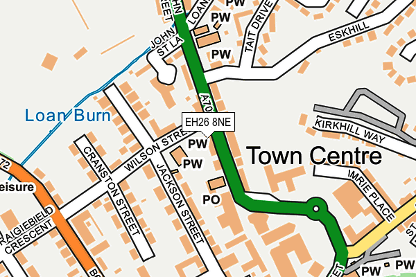 EH26 8NE map - OS OpenMap – Local (Ordnance Survey) EH26 8NE map - OS OpenMap – Local (Ordnance Survey)