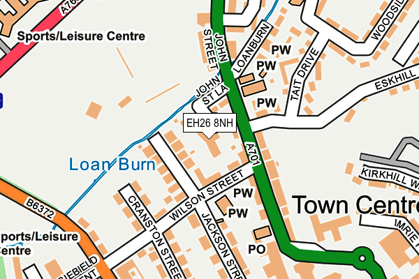 EH26 8NH map - OS OpenMap – Local (Ordnance Survey) EH26 8NH map - OS OpenMap – Local (Ordnance Survey)