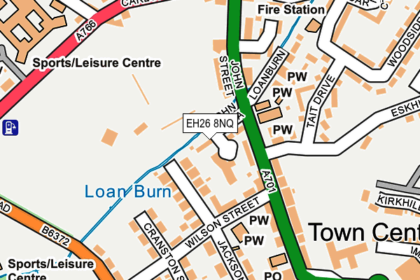 EH26 8NQ map - OS OpenMap – Local (Ordnance Survey) EH26 8NQ map - OS OpenMap – Local (Ordnance Survey)