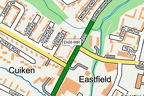 EH26 8NR map - OS OpenMap – Local (Ordnance Survey) EH26 8NR map - OS OpenMap – Local (Ordnance Survey)