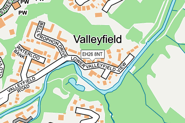 EH26 8NT map - OS OpenMap – Local (Ordnance Survey) EH26 8NT map - OS OpenMap – Local (Ordnance Survey)