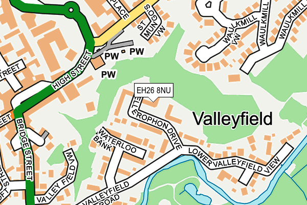 EH26 8NU map - OS OpenMap – Local (Ordnance Survey) EH26 8NU map - OS OpenMap – Local (Ordnance Survey)