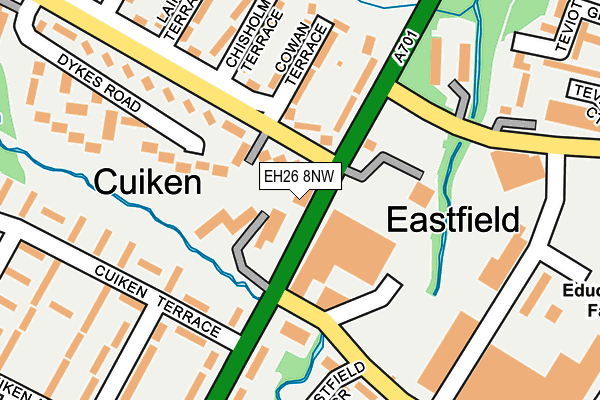 EH26 8NW map - OS OpenMap – Local (Ordnance Survey) EH26 8NW map - OS OpenMap – Local (Ordnance Survey)