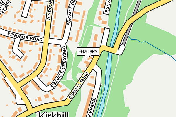 EH26 8PA map - OS OpenMap – Local (Ordnance Survey) EH26 8PA map - OS OpenMap – Local (Ordnance Survey)