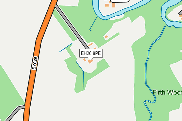 EH26 8PE map - OS OpenMap – Local (Ordnance Survey) EH26 8PE map - OS OpenMap – Local (Ordnance Survey)