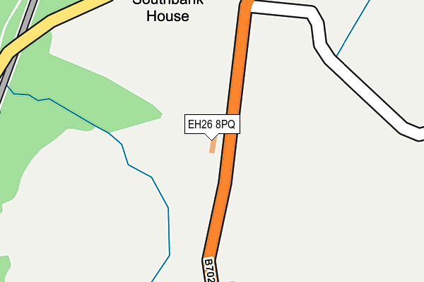 EH26 8PQ map - OS OpenMap – Local (Ordnance Survey) EH26 8PQ map - OS OpenMap – Local (Ordnance Survey)