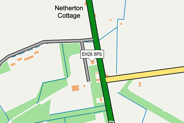 EH26 8PS map - OS OpenMap – Local (Ordnance Survey) EH26 8PS map - OS OpenMap – Local (Ordnance Survey)