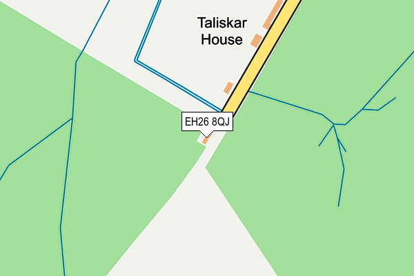 EH26 8QJ map - OS OpenMap – Local (Ordnance Survey) EH26 8QJ map - OS OpenMap – Local (Ordnance Survey)
