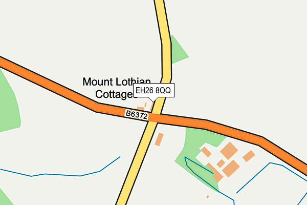 EH26 8QQ map - OS OpenMap – Local (Ordnance Survey) EH26 8QQ map - OS OpenMap – Local (Ordnance Survey)