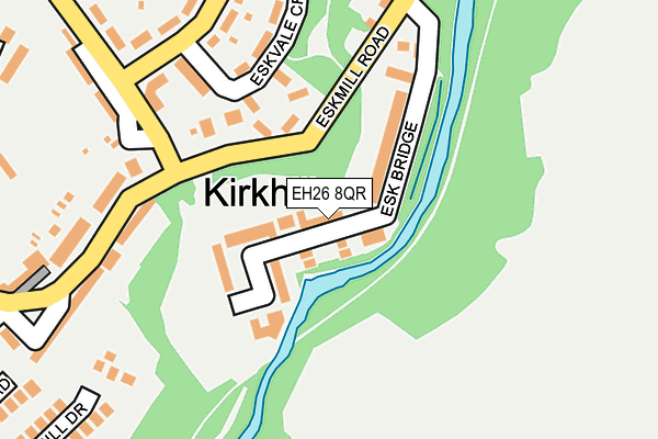 EH26 8QR map - OS OpenMap – Local (Ordnance Survey) EH26 8QR map - OS OpenMap – Local (Ordnance Survey)