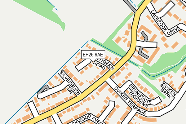 EH26 9AE map - OS OpenMap – Local (Ordnance Survey) EH26 9AE map - OS OpenMap – Local (Ordnance Survey)