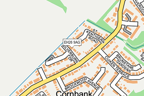 EH26 9AG map - OS OpenMap – Local (Ordnance Survey) EH26 9AG map - OS OpenMap – Local (Ordnance Survey)