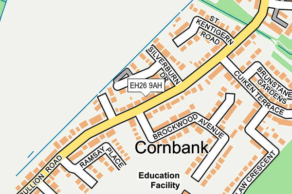 EH26 9AH map - OS OpenMap – Local (Ordnance Survey) EH26 9AH map - OS OpenMap – Local (Ordnance Survey)