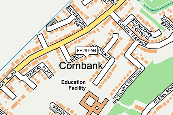 EH26 9AN map - OS OpenMap – Local (Ordnance Survey) EH26 9AN map - OS OpenMap – Local (Ordnance Survey)