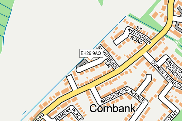 EH26 9AQ map - OS OpenMap – Local (Ordnance Survey) EH26 9AQ map - OS OpenMap – Local (Ordnance Survey)
