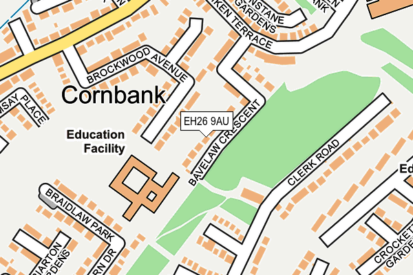 EH26 9AU map - OS OpenMap – Local (Ordnance Survey) EH26 9AU map - OS OpenMap – Local (Ordnance Survey)