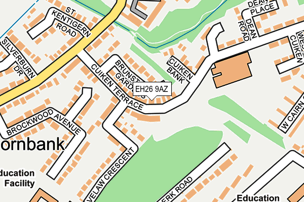 EH26 9AZ map - OS OpenMap – Local (Ordnance Survey) EH26 9AZ map - OS OpenMap – Local (Ordnance Survey)