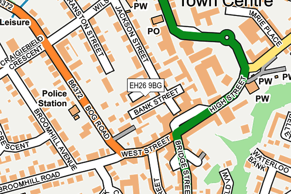 EH26 9BG map - OS OpenMap – Local (Ordnance Survey) EH26 9BG map - OS OpenMap – Local (Ordnance Survey)