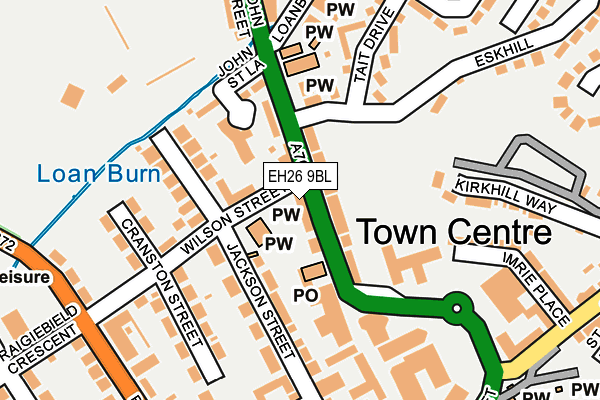 EH26 9BL map - OS OpenMap – Local (Ordnance Survey) EH26 9BL map - OS OpenMap – Local (Ordnance Survey)