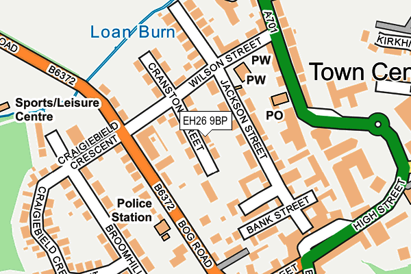 EH26 9BP map - OS OpenMap – Local (Ordnance Survey) EH26 9BP map - OS OpenMap – Local (Ordnance Survey)