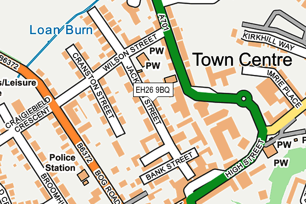 EH26 9BQ map - OS OpenMap – Local (Ordnance Survey) EH26 9BQ map - OS OpenMap – Local (Ordnance Survey)