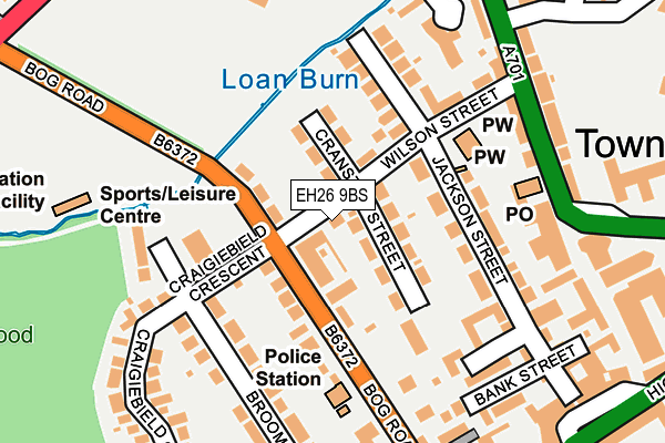 EH26 9BS map - OS OpenMap – Local (Ordnance Survey) EH26 9BS map - OS OpenMap – Local (Ordnance Survey)