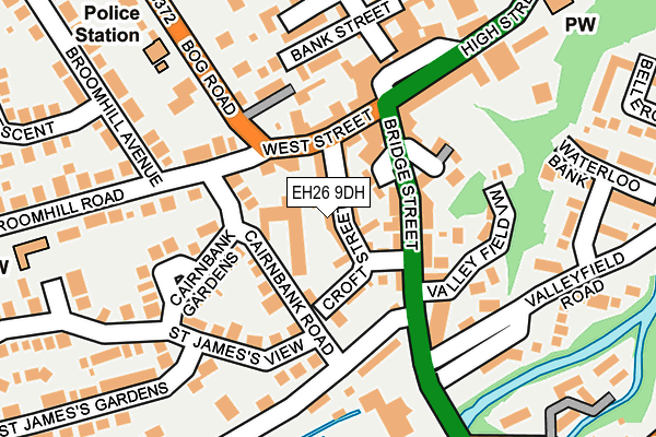 EH26 9DH map - OS OpenMap – Local (Ordnance Survey) EH26 9DH map - OS OpenMap – Local (Ordnance Survey)