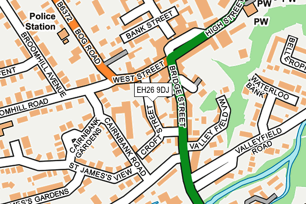 EH26 9DJ map - OS OpenMap – Local (Ordnance Survey) EH26 9DJ map - OS OpenMap – Local (Ordnance Survey)