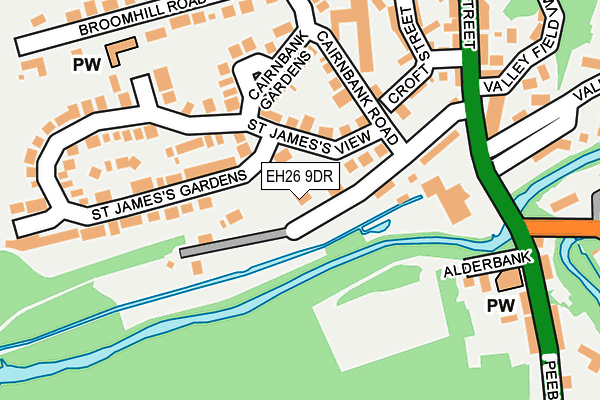 EH26 9DR map - OS OpenMap – Local (Ordnance Survey) EH26 9DR map - OS OpenMap – Local (Ordnance Survey)