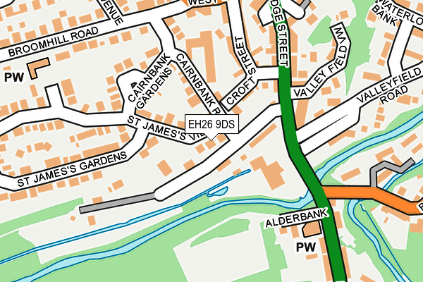 EH26 9DS map - OS OpenMap – Local (Ordnance Survey) EH26 9DS map - OS OpenMap – Local (Ordnance Survey)