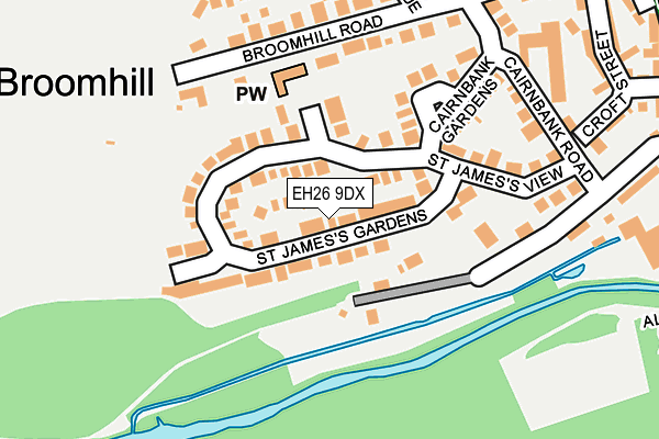 EH26 9DX map - OS OpenMap – Local (Ordnance Survey) EH26 9DX map - OS OpenMap – Local (Ordnance Survey)