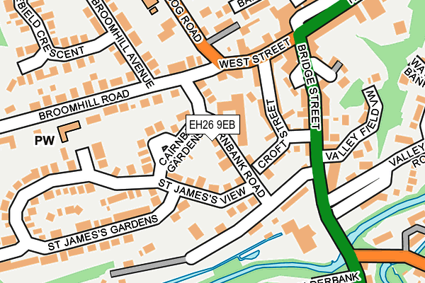EH26 9EB map - OS OpenMap – Local (Ordnance Survey) EH26 9EB map - OS OpenMap – Local (Ordnance Survey)
