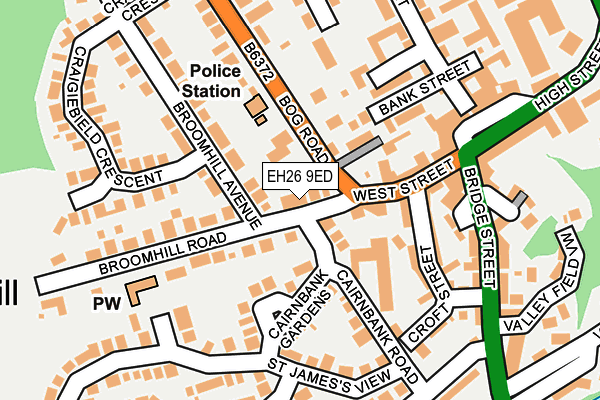 EH26 9ED map - OS OpenMap – Local (Ordnance Survey) EH26 9ED map - OS OpenMap – Local (Ordnance Survey)