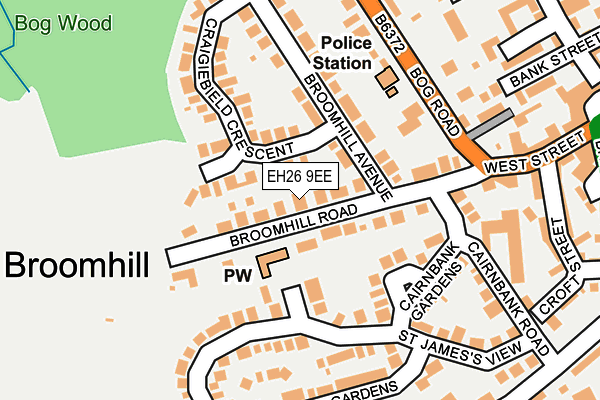EH26 9EE map - OS OpenMap – Local (Ordnance Survey) EH26 9EE map - OS OpenMap – Local (Ordnance Survey)