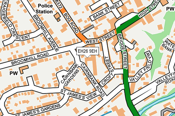 EH26 9EH map - OS OpenMap – Local (Ordnance Survey) EH26 9EH map - OS OpenMap – Local (Ordnance Survey)