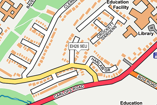 EH26 9EU map - OS OpenMap – Local (Ordnance Survey) EH26 9EU map - OS OpenMap – Local (Ordnance Survey)