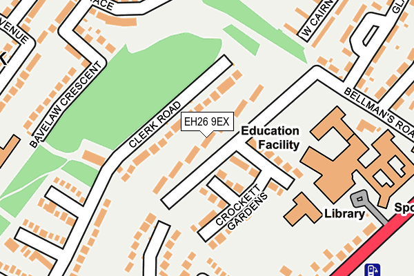 EH26 9EX map - OS OpenMap – Local (Ordnance Survey) EH26 9EX map - OS OpenMap – Local (Ordnance Survey)