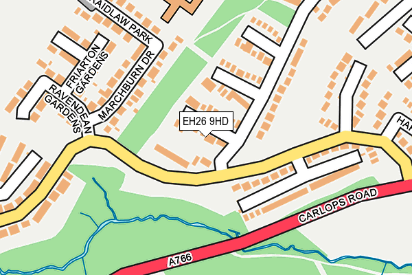 EH26 9HD map - OS OpenMap – Local (Ordnance Survey) EH26 9HD map - OS OpenMap – Local (Ordnance Survey)