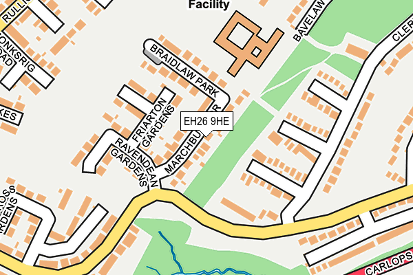 EH26 9HE map - OS OpenMap – Local (Ordnance Survey) EH26 9HE map - OS OpenMap – Local (Ordnance Survey)