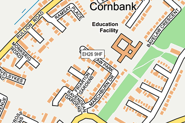 EH26 9HF map - OS OpenMap – Local (Ordnance Survey) EH26 9HF map - OS OpenMap – Local (Ordnance Survey)