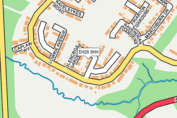 EH26 9HH map - OS OpenMap – Local (Ordnance Survey) EH26 9HH map - OS OpenMap – Local (Ordnance Survey)