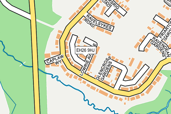 EH26 9HJ map - OS OpenMap – Local (Ordnance Survey) EH26 9HJ map - OS OpenMap – Local (Ordnance Survey)